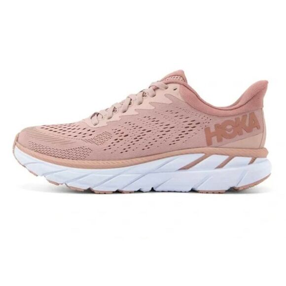 HOKA ONE ONE Clifton 7 'Dusty Pink' Running Shoes Size 8.5 - Picture 1 of 9